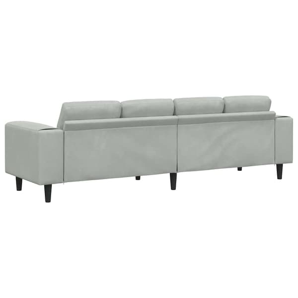 Vardagsrumsoffa Ljusgrå 250 x 77 x 76 cm