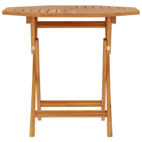 Hopfällbart trädgårdsbord 85x85x76 cm massiv teak