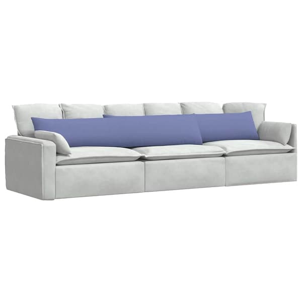 Sofakuddar 2 pcs Jeansblå 200 x 40 cm tyg