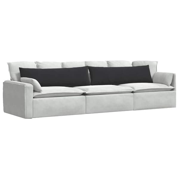 Sofakuddar 2 pcs Svart 145 x 40 cm Kordread tyg