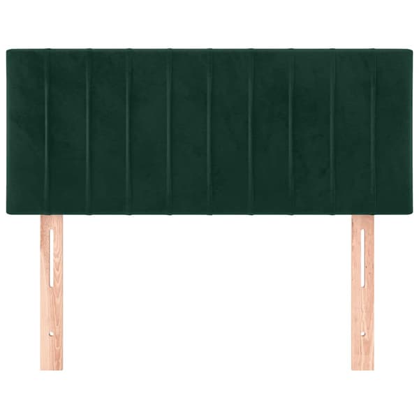 Sänggavel mörkgrön 80x5x78/88 cm sammet
