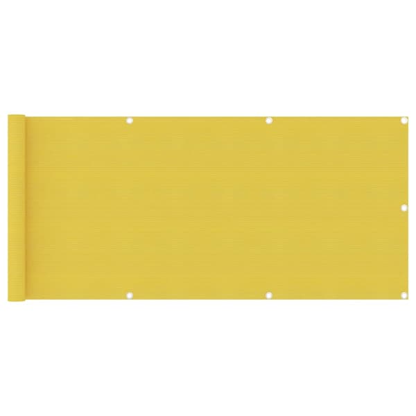 Balkongskärm vit 75x500 cm HDPE