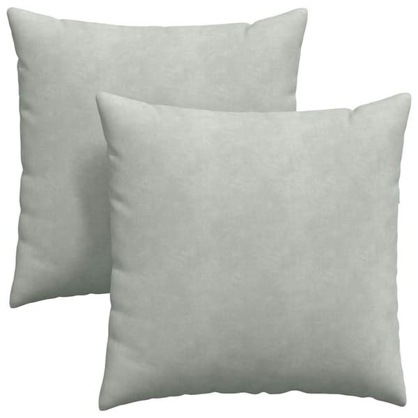 Sofakuddar 2 pcs Ljusgrå 60 x 60 cm Kordread tyg