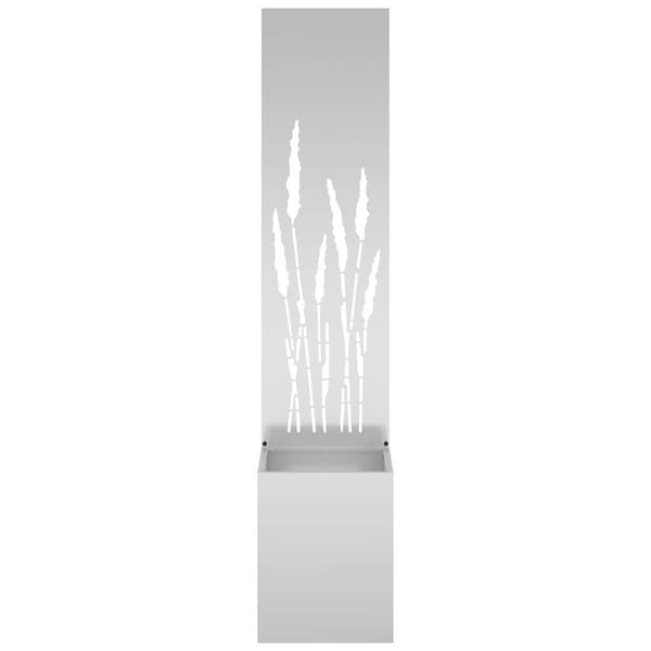 Trädgårds integritetsskärm Silver 32 x 150 cm Galvaniserat stål