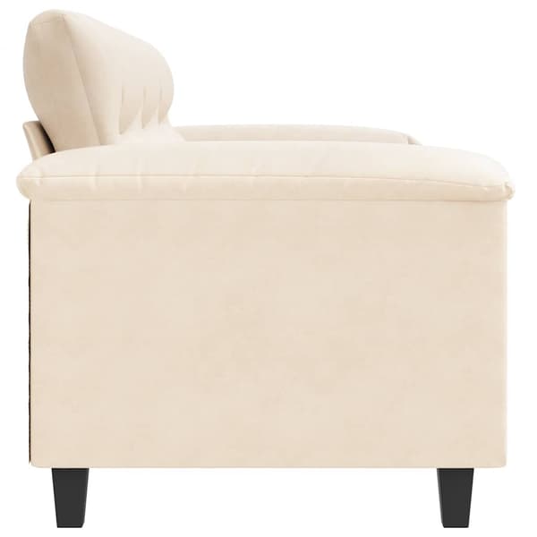3-sitssoffa Beige 180 cm mikrofibertyg