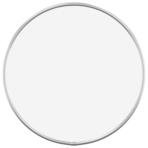 Väggspegel silver Ø 30 cm rund