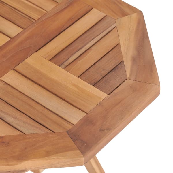 Hopfällbart trädgårdsbord 45x45x45 cm massiv teak