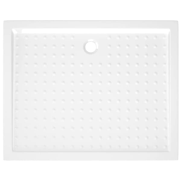 Duschkar med prickar vit 80x100x4 cm ABS