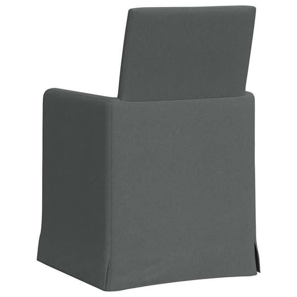 Matstolar 2 pcs Mörkgrå 57 x 67 x 95 cm tyg