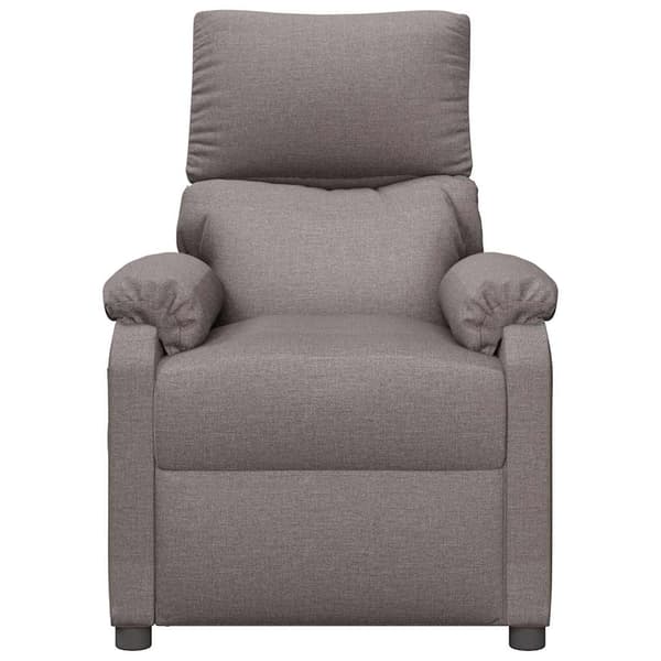 Massagefåtölj taupe tyg
