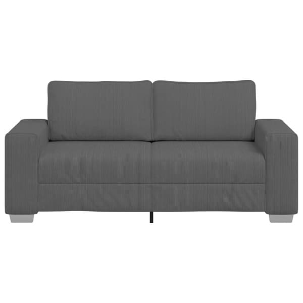 Loveseat soffa mörkgrå 180x77x82 cm manchestertyg