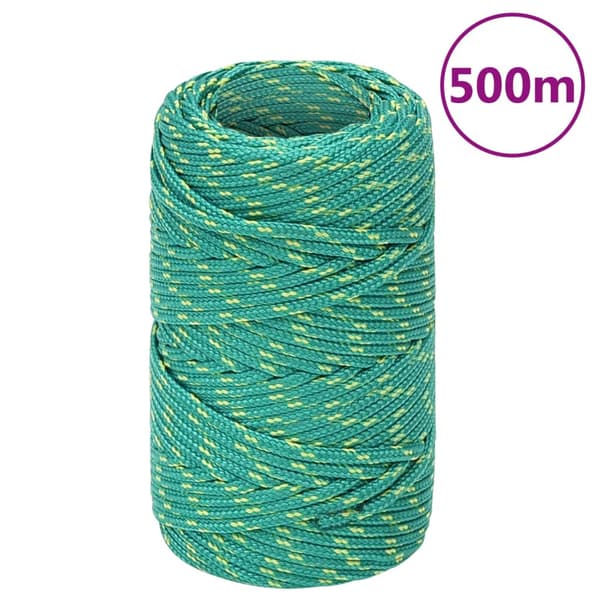 Båtlina grön 2 mm 500 m polypropen