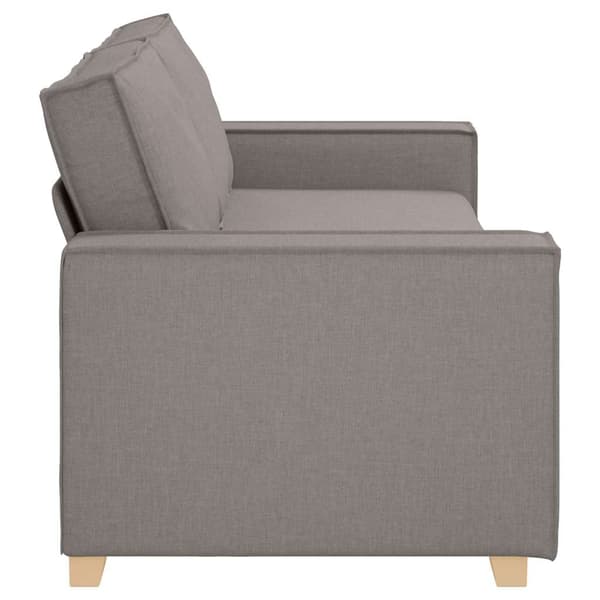 3-sitssoffa taupe 180 cm tyg