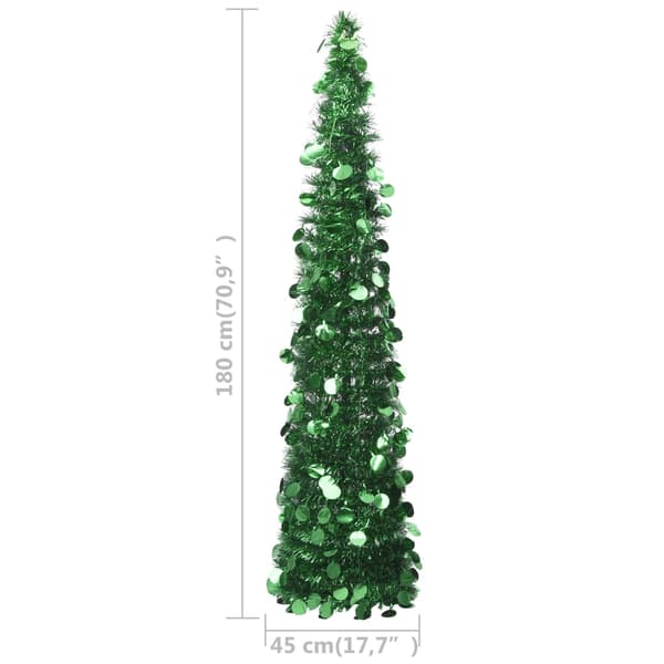 Pop-up plastgran grön 180 cm PET