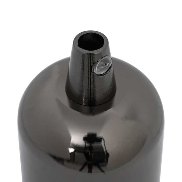 Lamphållare 2 st blank svart E27