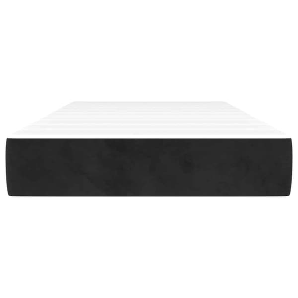 Pocketresårmadrass medium svart 90x210x20 cm sammet