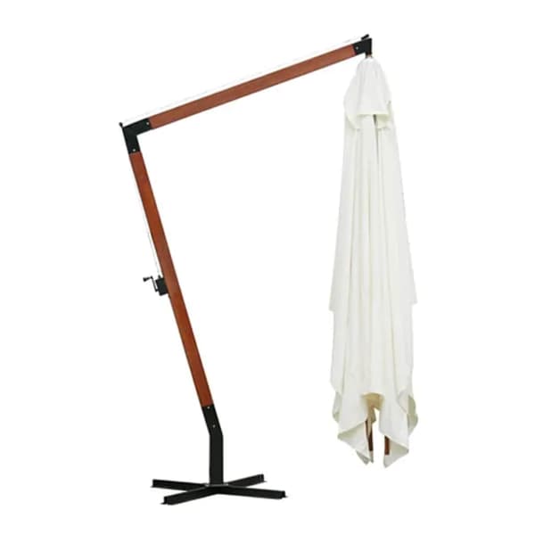 Parasoll 300 x 400 cm vit