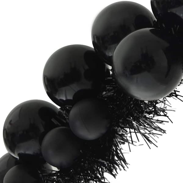 Julkulagirland Svart 186 cm Polystyren