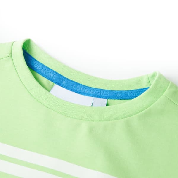 T-shirt för barn neongrön 128