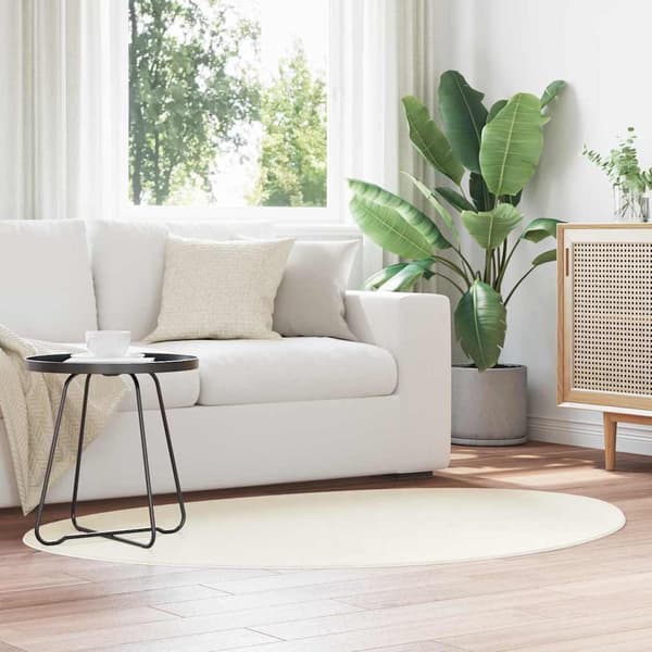 Matta HUARTE Gräddvit 100 x 200 cm Polyester