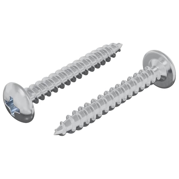 Träskruvar 2 pcs Silver M4 x 28 mm Stål