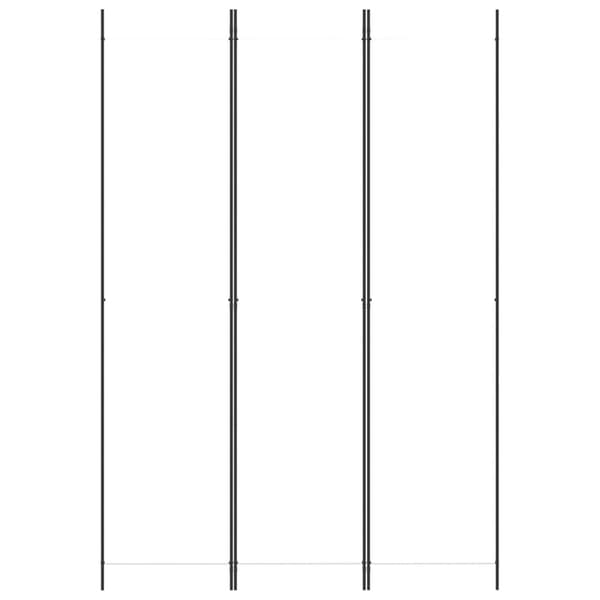Rumsavdelare 3 paneler vit 150x220 cm tyg