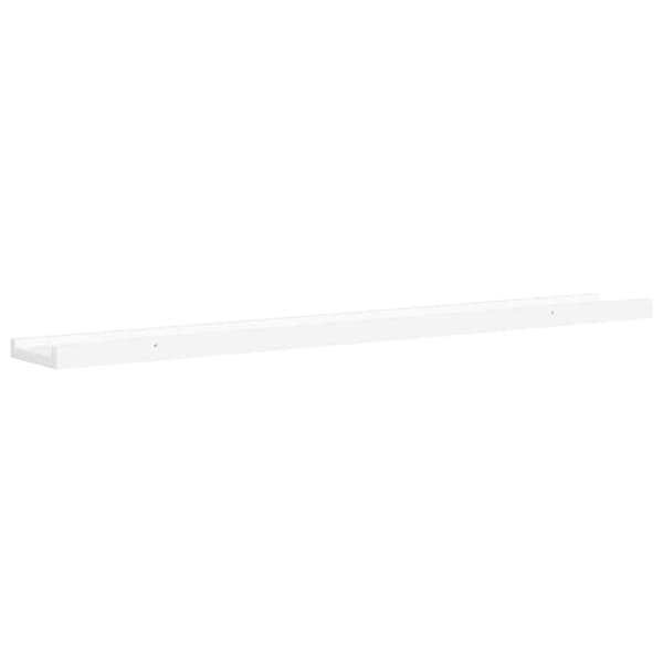 Tavellist 2 st vit 80x9x3 cm MDF