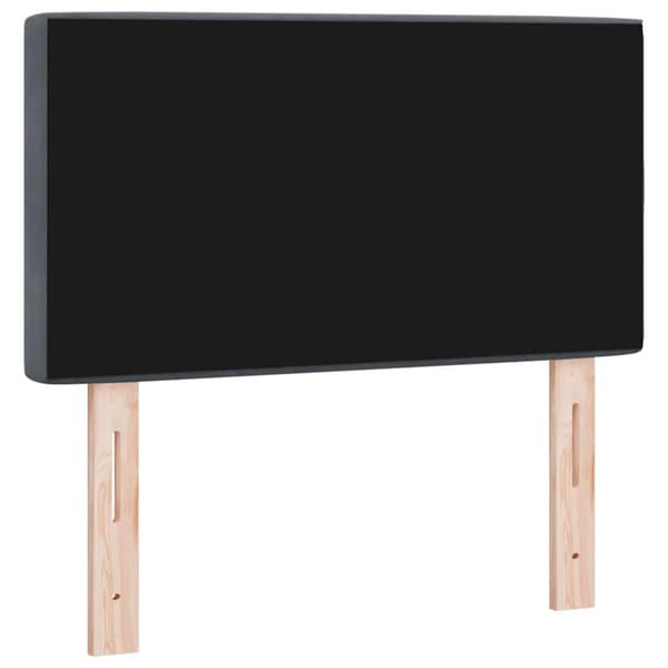 Huvudgavel Mörkgrå 80 cm Sammet