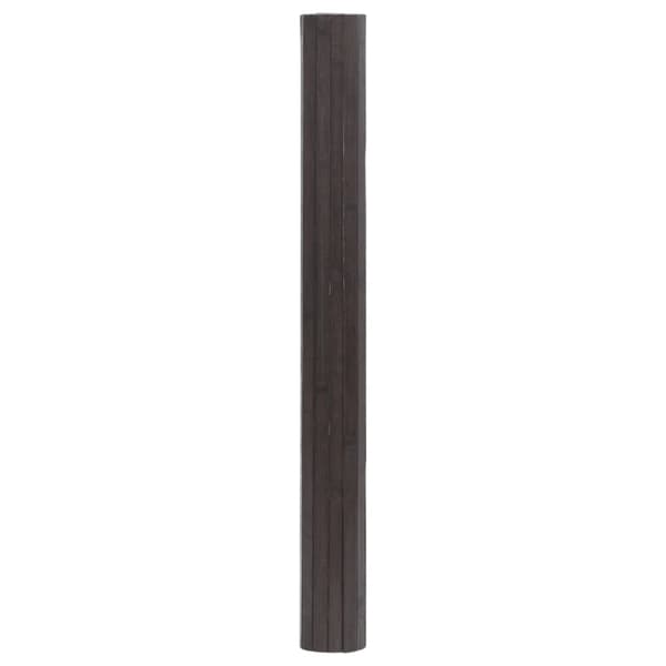 Matta rektangulär mörkbrun 100x500 cm bambu