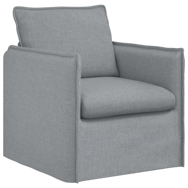 Soffset 2 pcs Ljusgrå 196 x 82 x 85 cm Tyg