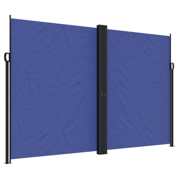 Infällbar sidomarkis blå 220x1200 cm