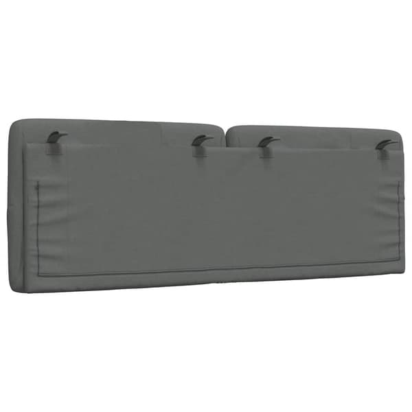 Headboard Cushion Dark Grey 120 cm Fabric