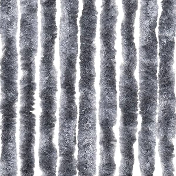 Insektsdraperi silver 118x220 cm chenille