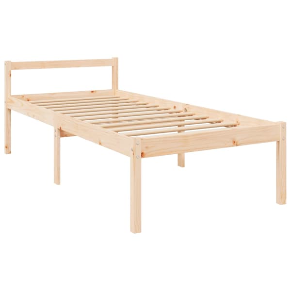 Säng 75x190 cm massiv furu
