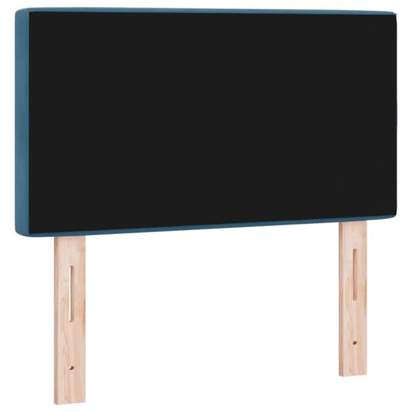 Huvudgavel Mörkblå 80 cm Sammet