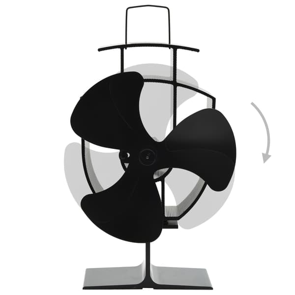 Kaminfläkt 3 blad svart