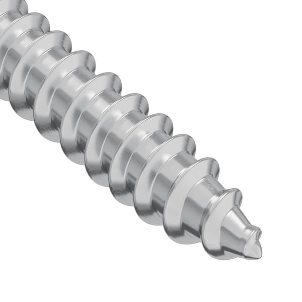 Träskruv 12 pcs Silver 9,8 x 53 mm Stål