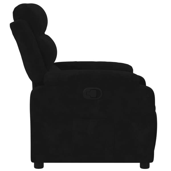 Reclinerfåtölj svart sammet