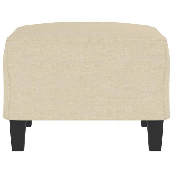 Fotpall gräddvit 70x55x41 cm tyg