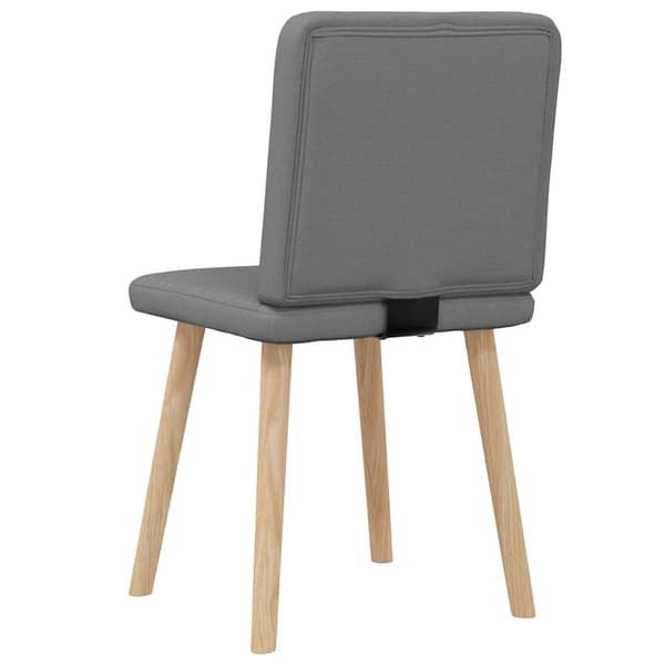 Matstolar 2 st mörkgrå tyg