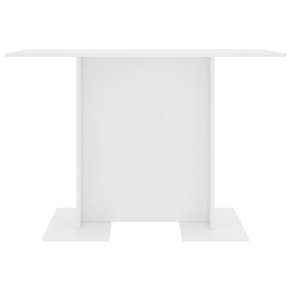 Matbord vit 110x60x75 cm konstruerat trä