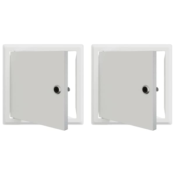 Åtkomstpanel 2 pcs Vit 23 x 23 x 3 cm Stål