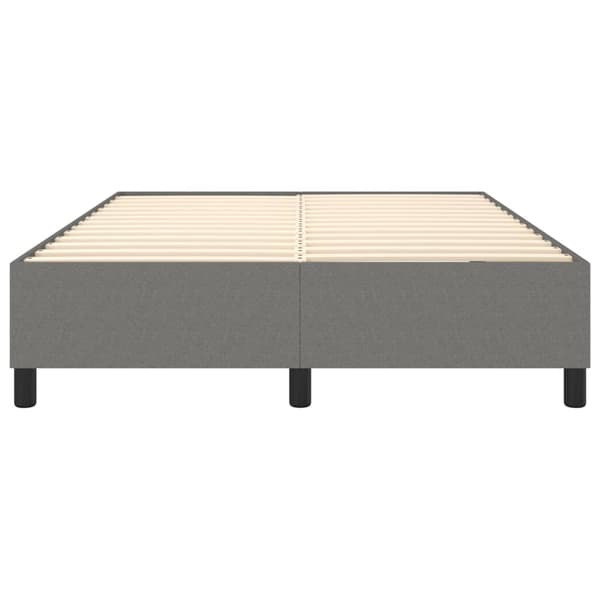 Boxspring-sängram mörkgrå 140x200 cm tyg