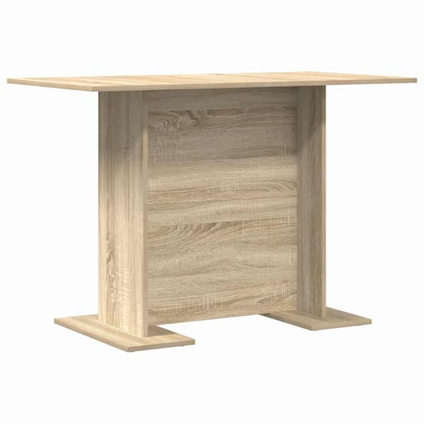 Matbord 110 x 60 x 75 cm Konstruerat trä Sonoma-ek Rektangulär