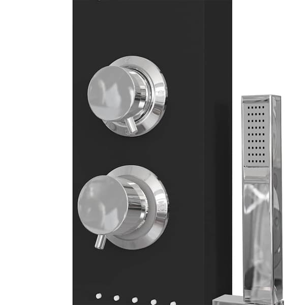 Duschpanelsystem aluminium svart
