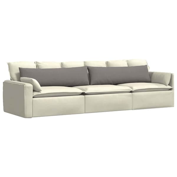 Sofakuddar 2 pcs Taupe 145 x 40 cm tyg