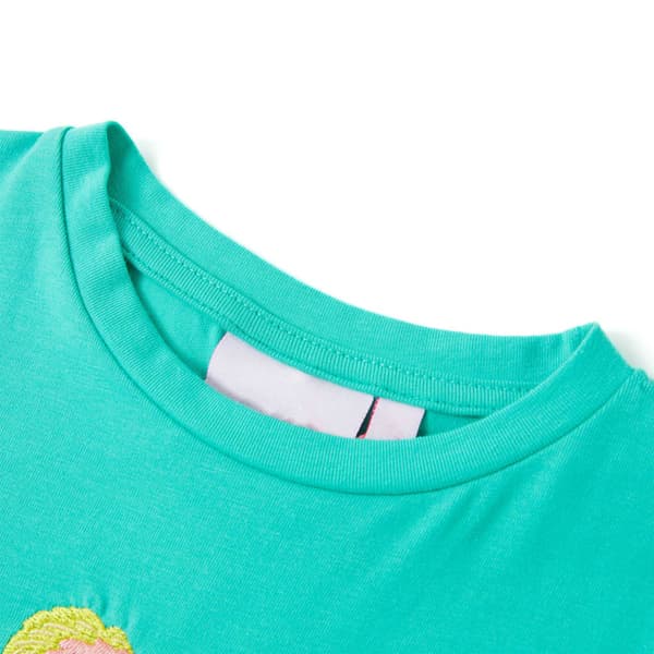 T-shirt för barn mintgrön 116