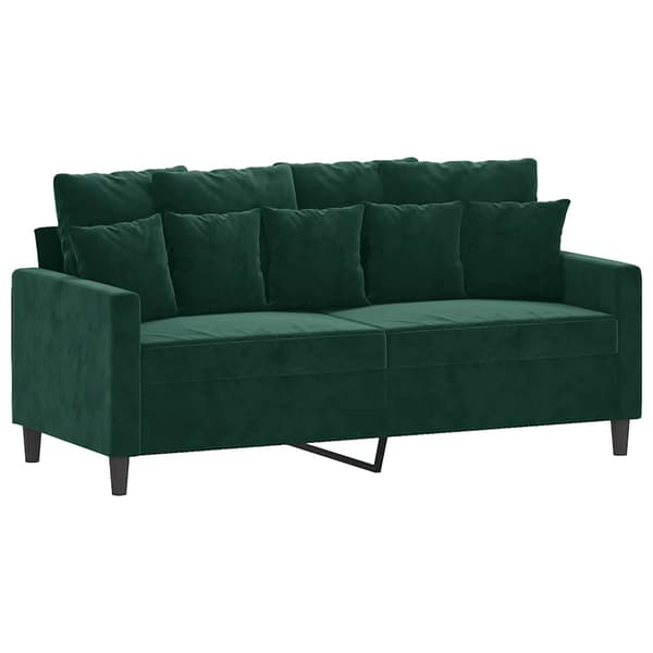 Soffa 2-sits mörkgrön 140 cm sammet