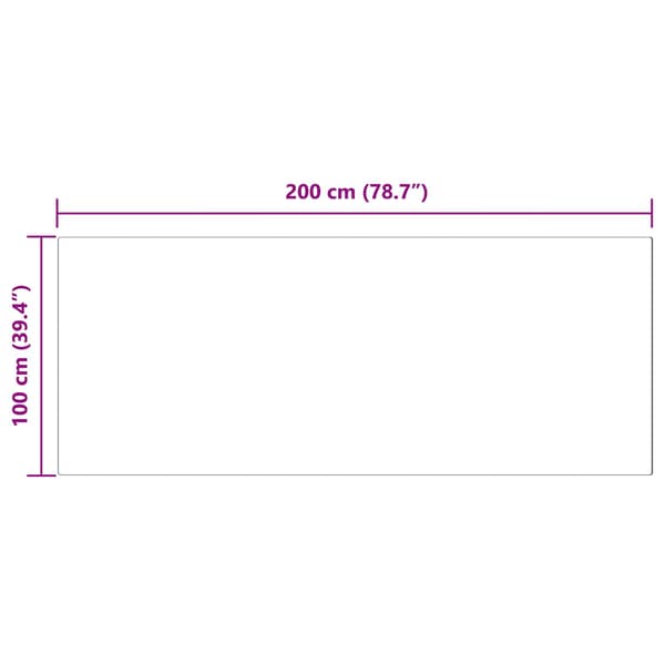 Fuskfäll matta TAFALLA Antracit 100 x 200 cm Polyester