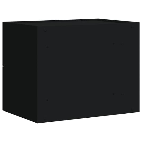 Väggmonterade sängbord svart 45x30x35 cm